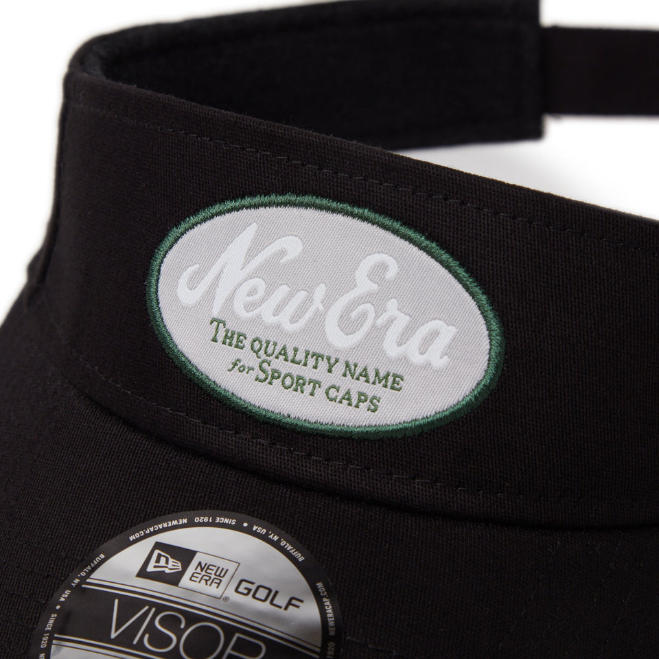 【ゴルフ】サンバイザー Stretch Cotton Washable オーバルロゴ ブラック - 14391258 - OSFM | NEW ERA ニューエラ公式オンラインストア