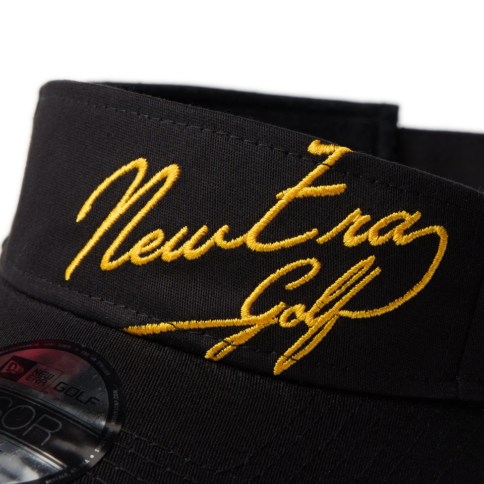 サンバイザー Stretch Cotton Washable ブラック | ゴルフ