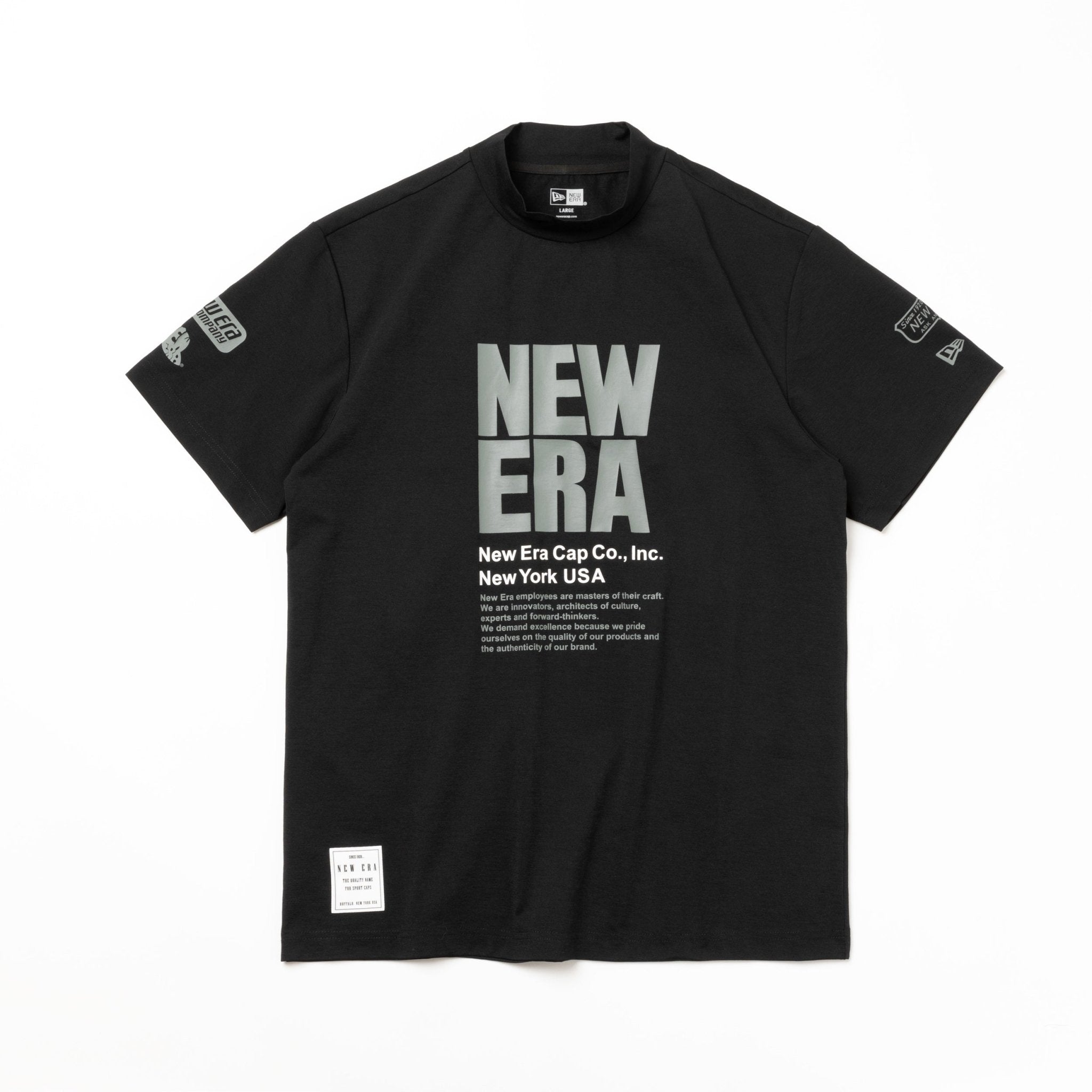 美品 ニューエラ ゴルフ モックネック Tシャツ マルチロゴ ブラック XXL 美品 ニューエラ ゴルフ モックネック Tシャツ マルチロゴ