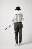 【ゴルフ】ハイカラー 長袖 パフォーマンス Tシャツ スタッツ オフホワイト - 14326421 - S | NEW ERA ニューエラ公式オンラインストア