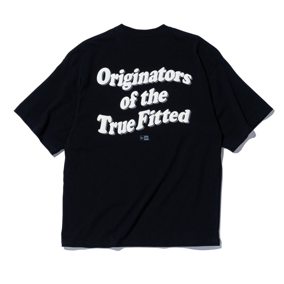半袖 オーバーサイズド コットン Tシャツ ウェーブロゴ ブラック - 14350894 - S | NEW ERA ニューエラ公式オンラインストア