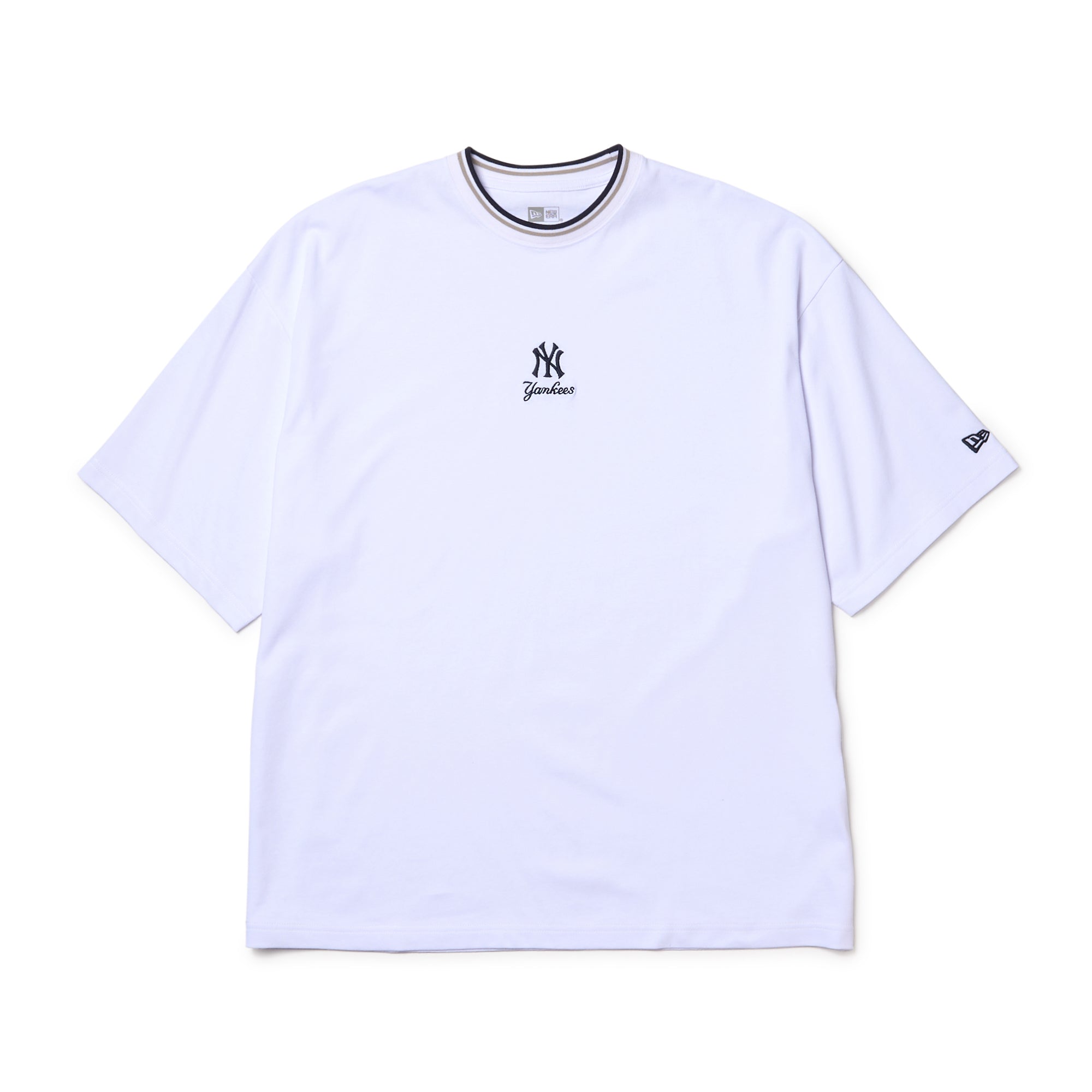 新品　NEW ERA COOLERA Lサイズ ホワイトシャツ 半袖 オーバーサイズド コットン Tシャツ NEW ERA 1920 ホワイト