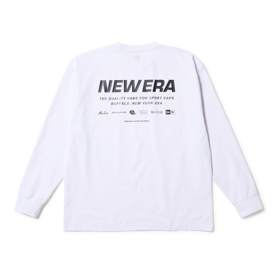 長袖 ユーティリティー オーバーサイズド Tシャツ アーカイブロゴ ホワイト | アウトドア - 14668844 - S | NEW ERA ニューエラ公式オンラインストア