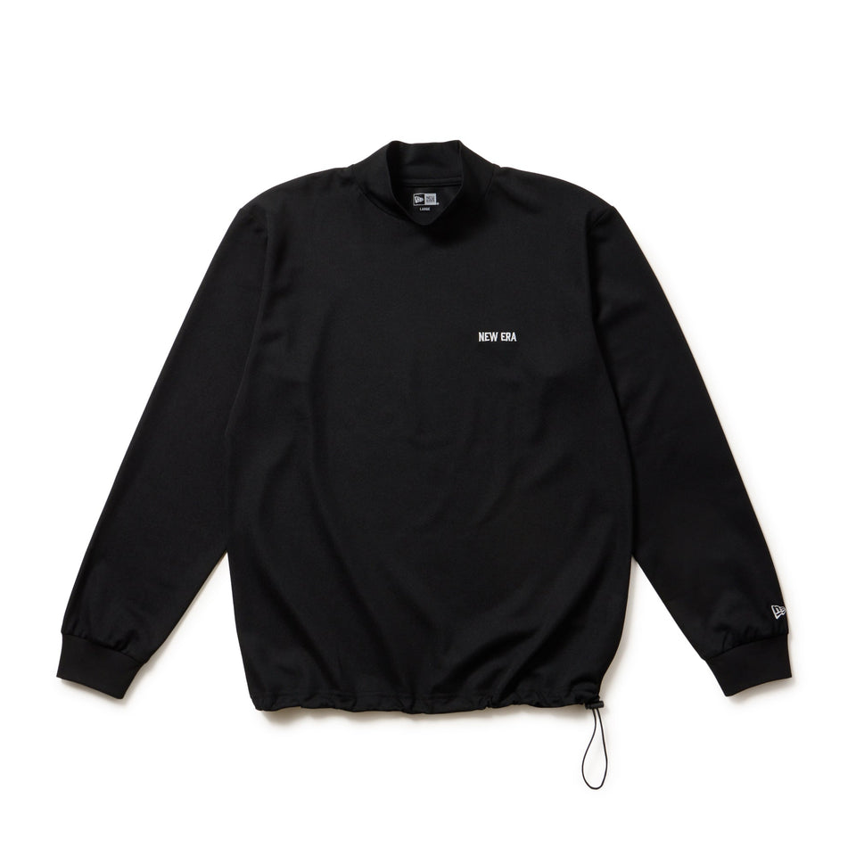 NEWERA GOLF 長袖 モックネック ゴルフボール ブラック Lサイズ ニューエラ（NEW ERA）（メンズ）ゴルフウェア 長袖 吸汗速乾