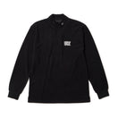 長袖 ハイネック グリッドフリース Tシャツ ブラック | ゴルフ