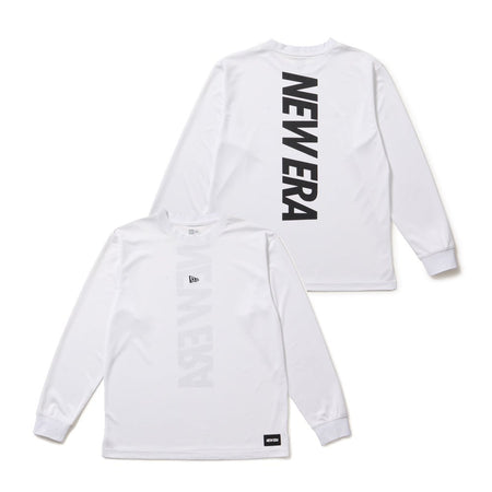 バスケットボール 長袖 テック Tシャツ バーチカルロゴ ホワイト