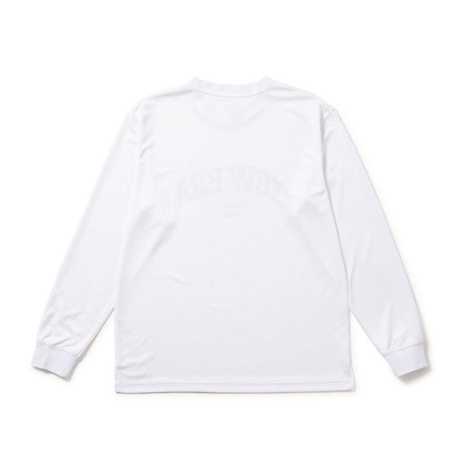 バスケットボール 長袖 オーバーサイズド テック Tシャツ カレッジロゴ ホワイト | パフォーマンスアパレル - 14674776 - S | NEW ERA ニューエラ公式オンラインストア