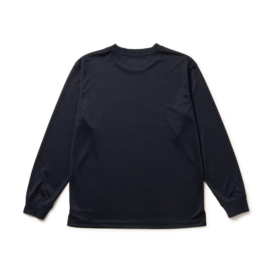 バスケットボール 長袖 オーバーサイズド テック Tシャツ カレッジロゴ ネイビー | パフォーマンスアパレル - 14674777 - S | NEW ERA ニューエラ公式オンラインストア