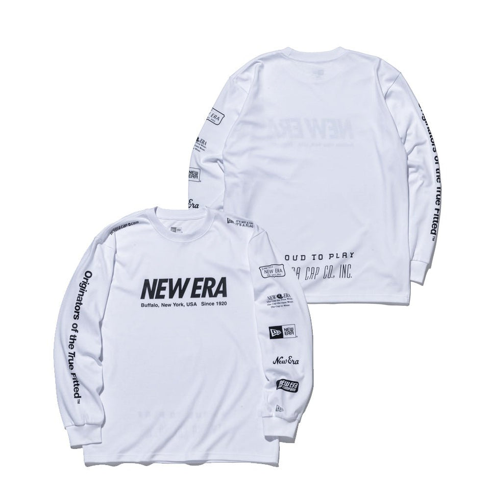 長袖 パフォーマンス Tシャツ アーカイブロゴ ホワイト レギュラーフィット | パフォーマンスアパレル - 14861209 - S | NEW ERA ニューエラ公式オンラインストア