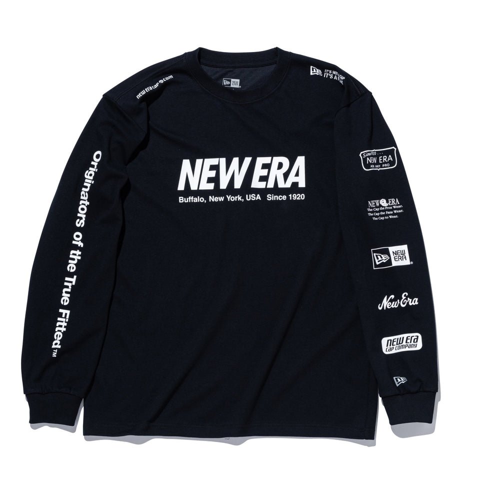 長袖 パフォーマンス Tシャツ アーカイブロゴ ブラック レギュラーフィット | パフォーマンスアパレル - 14861210 - S | NEW ERA ニューエラ公式オンラインストア