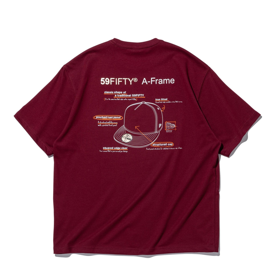 半袖 パフォーマンス Tシャツ 59FIFTY DAY Memorial Collection 59FIFTY A - Frame バーガンディー - 14730569 - S | NEW ERA ニューエラ公式オンラインストア