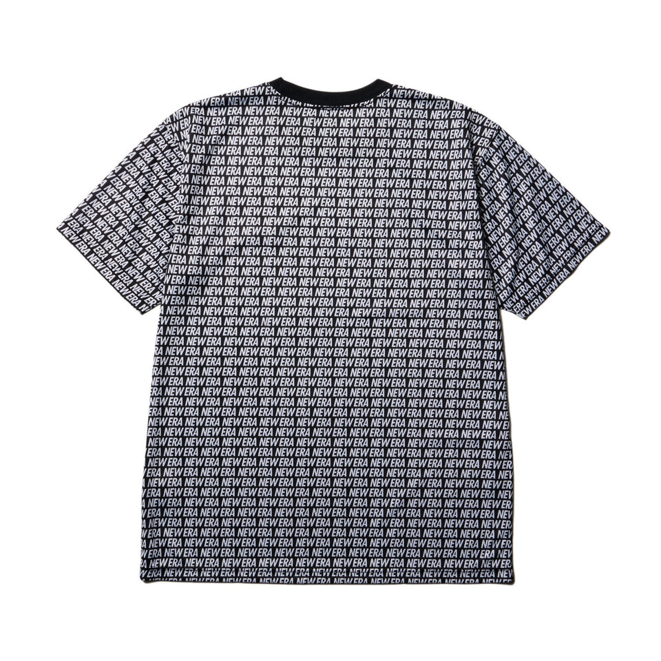 ニューエラ 半袖 テック Tシャツ Allover レギュラーフィット 半袖 テック Tシャツ Allover ブラック レギュラーフィット