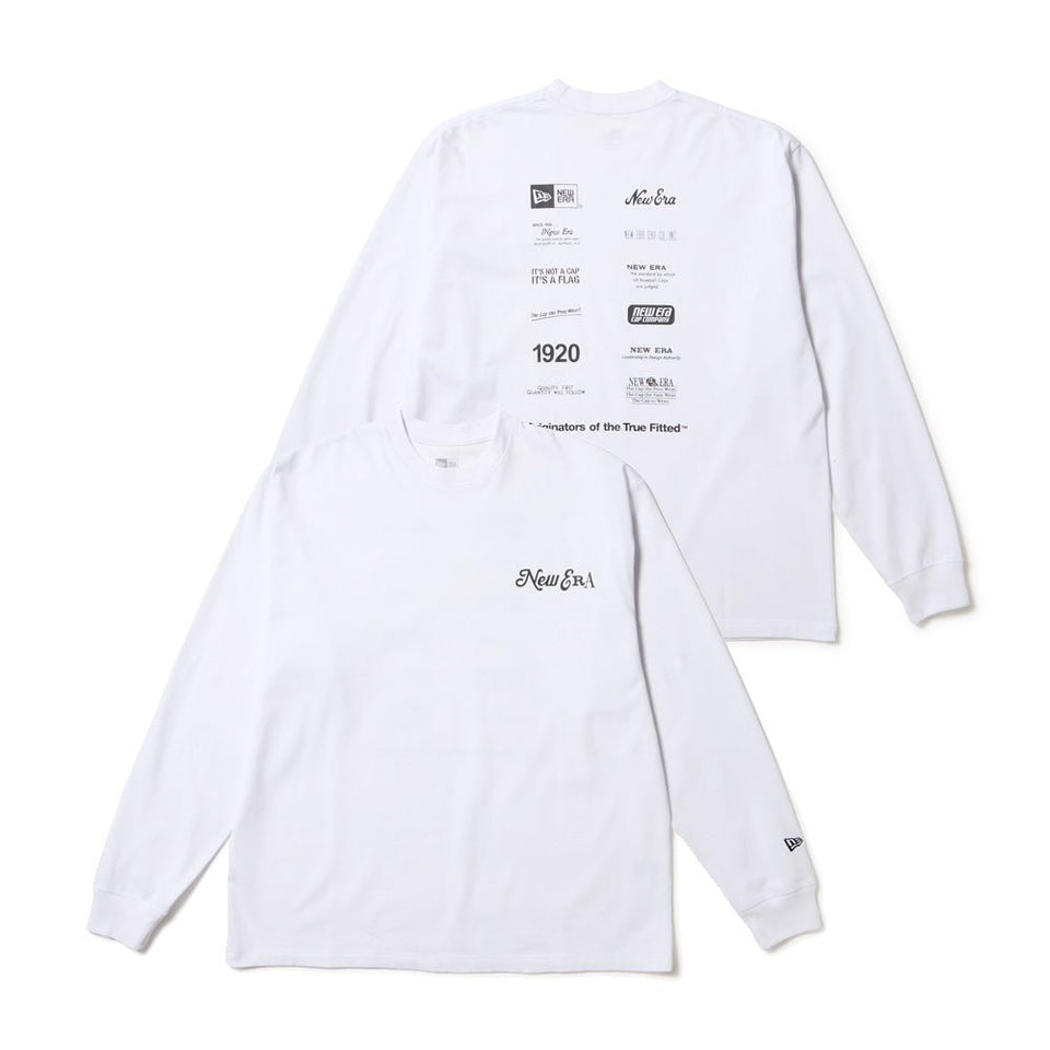 長袖 オーバーサイズド コットン Tシャツ Archive Mix Logo