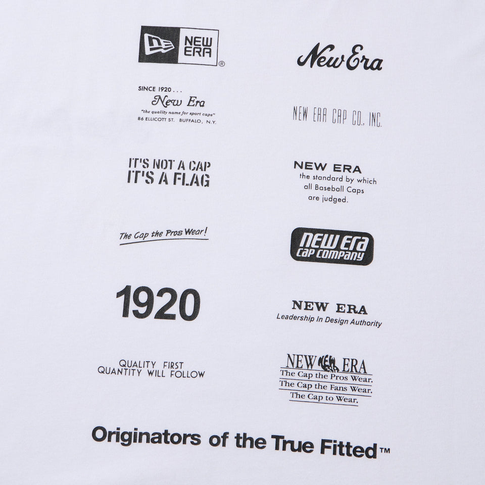 長袖 オーバーサイズド コットン Tシャツ Archive Mix Logo ホワイト - 14682700 - S | NEW ERA ニューエラ公式オンラインストア