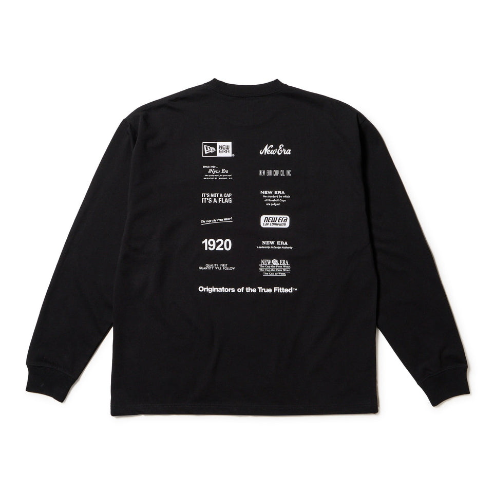 TRANSPORT 長袖パイルカットソー　ブラック/XL tspt 長袖 ミッドネック ベアTシャツ NEW ERA NEW YORK ブラック