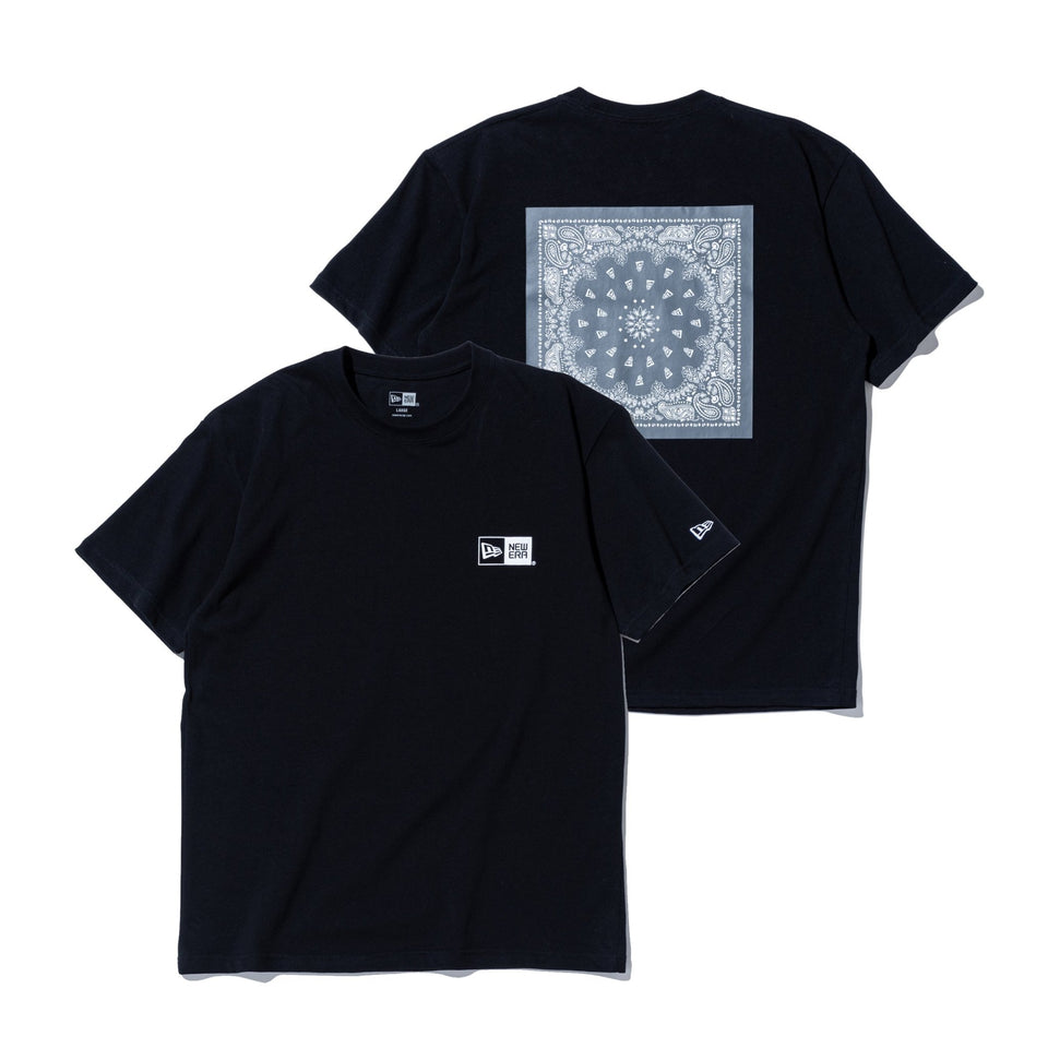 半袖 コットン Tシャツ Bandana バンダナ ブラック