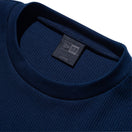 長袖 オーバーサイズド ワッフル Tシャツ BLACK LABEL FW24 ネイビー - 14410773 - S | NEW ERA ニューエラ公式オンラインストア