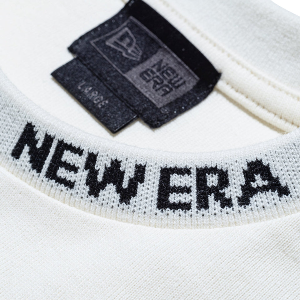 長袖 オーバーサイズド ヘビーウェイト コットン Tシャツ BLACK LABEL FW24 ジャカード オフホワイト - 14410776 - S | NEW ERA ニューエラ公式オンラインストア