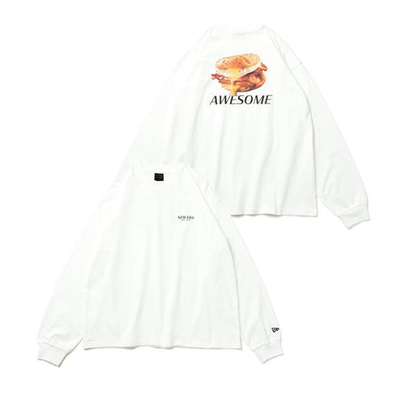 Tシャツ・カットソー NEW ERA BLACK LABEL PISTE JACKET 5FT711 長袖 オーバーサイズド コットン Tシャツ BLACK LABEL FW25