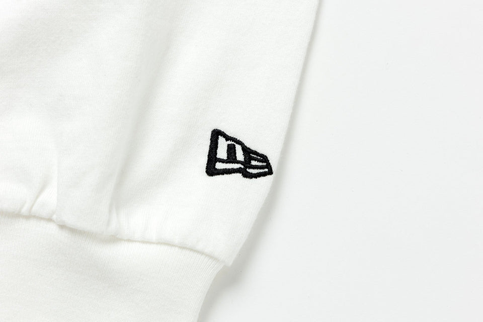 長袖 オーバーサイズド コットン Tシャツ BLACK LABEL FW25 Waffle ホワイト - 14746922 - S | NEW ERA ニューエラ公式オンラインストア