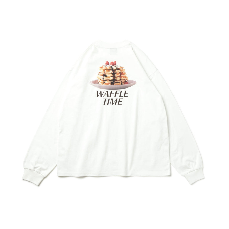 長袖 オーバーサイズド コットン Tシャツ BLACK LABEL FW25 Waffle