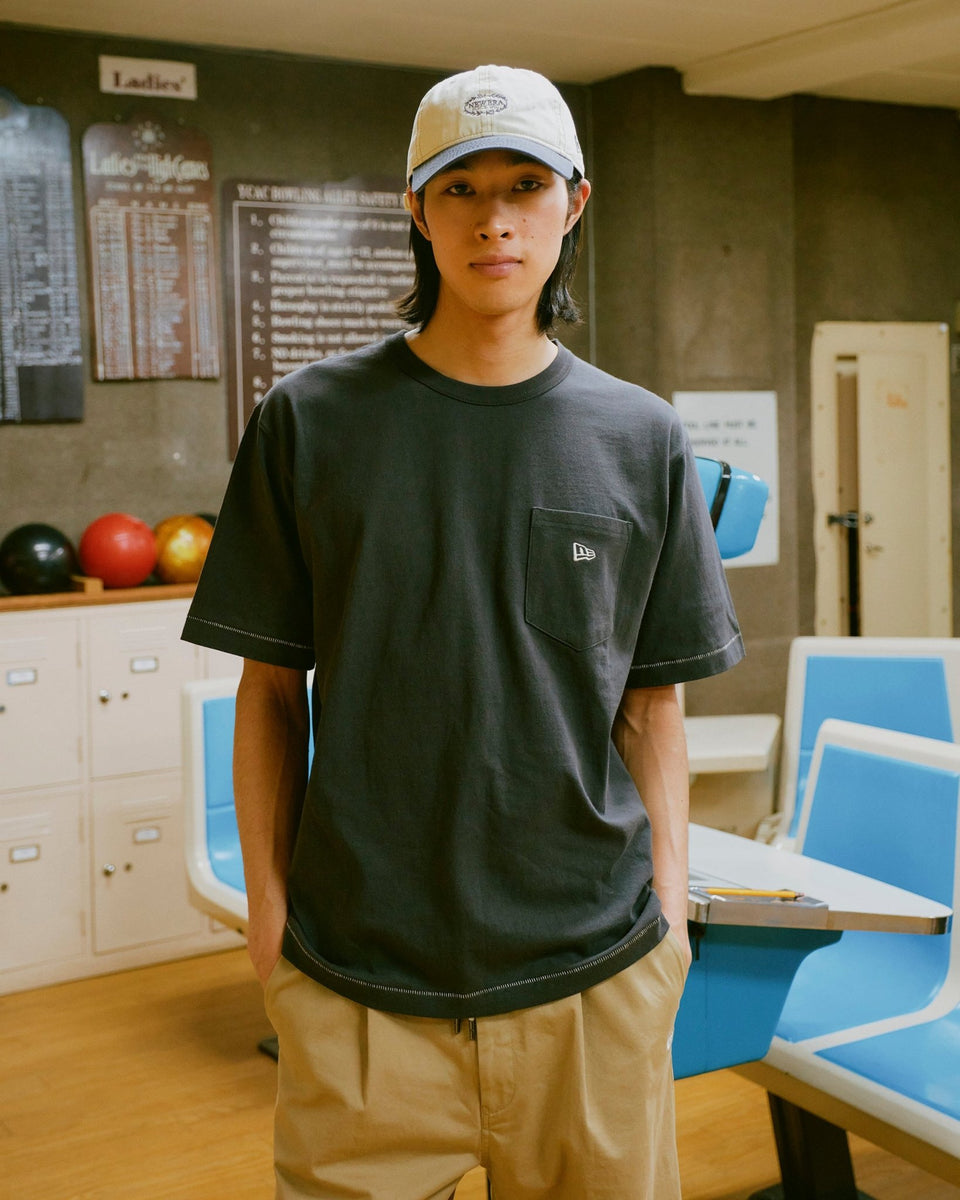 半袖 ウォッシュドコットン Tシャツ BLACK LABEL SS25
