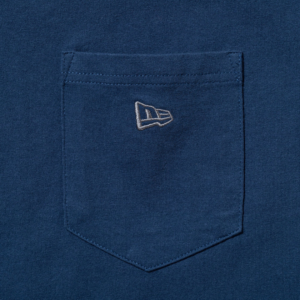 半袖 ウォッシュドコットン Tシャツ BLACK LABEL SS25 コントラストステッチ ライトネイビー - 14666343 - S | NEW ERA ニューエラ公式オンラインストア