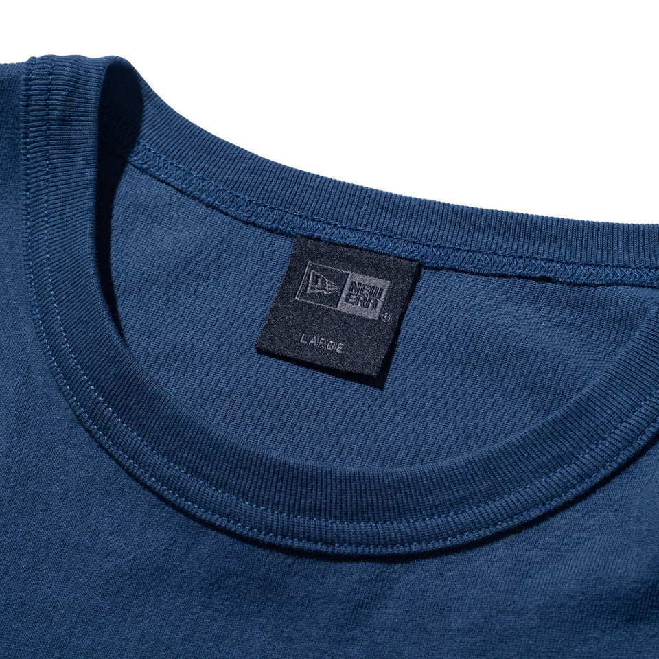 半袖 ウォッシュドコットン Tシャツ BLACK LABEL SS25 コントラストステッチ ライトネイビー - 14666343 - S | NEW ERA ニューエラ公式オンラインストア