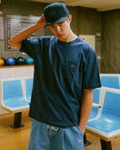半袖 ウォッシュドコットン Tシャツ BLACK LABEL SS25 コントラストステッチ ライトネイビー - 14666343 - S | NEW ERA ニューエラ公式オンラインストア