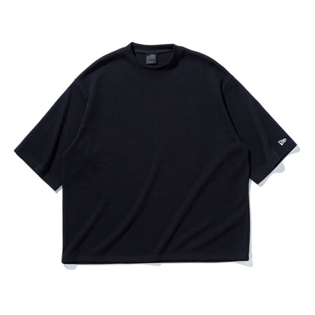 ダメージスウェット　オーバーサイズ　リメイク　ワッフル　レイヤード 半袖 オーバーサイズド ワッフル Tシャツ BLACK LABEL SS25