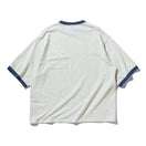 半袖 オーバーサイズド ボーダー リンガー Tシャツ BLACK LABEL SS25 オフホワイト - 14666361 - S | NEW ERA ニューエラ公式オンラインストア