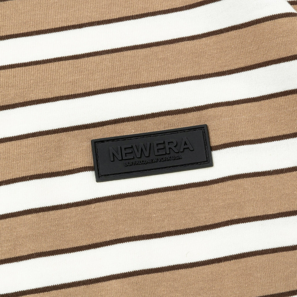 半袖 コットン Tシャツ Border カーキ/ブラウン レギュラーフィット - 14121916-S | NEW ERA ニューエラ公式オンラインストア