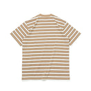 半袖 コットン Tシャツ Border カーキ/ブラウン レギュラーフィット - 14121916-S | NEW ERA ニューエラ公式オンラインストア