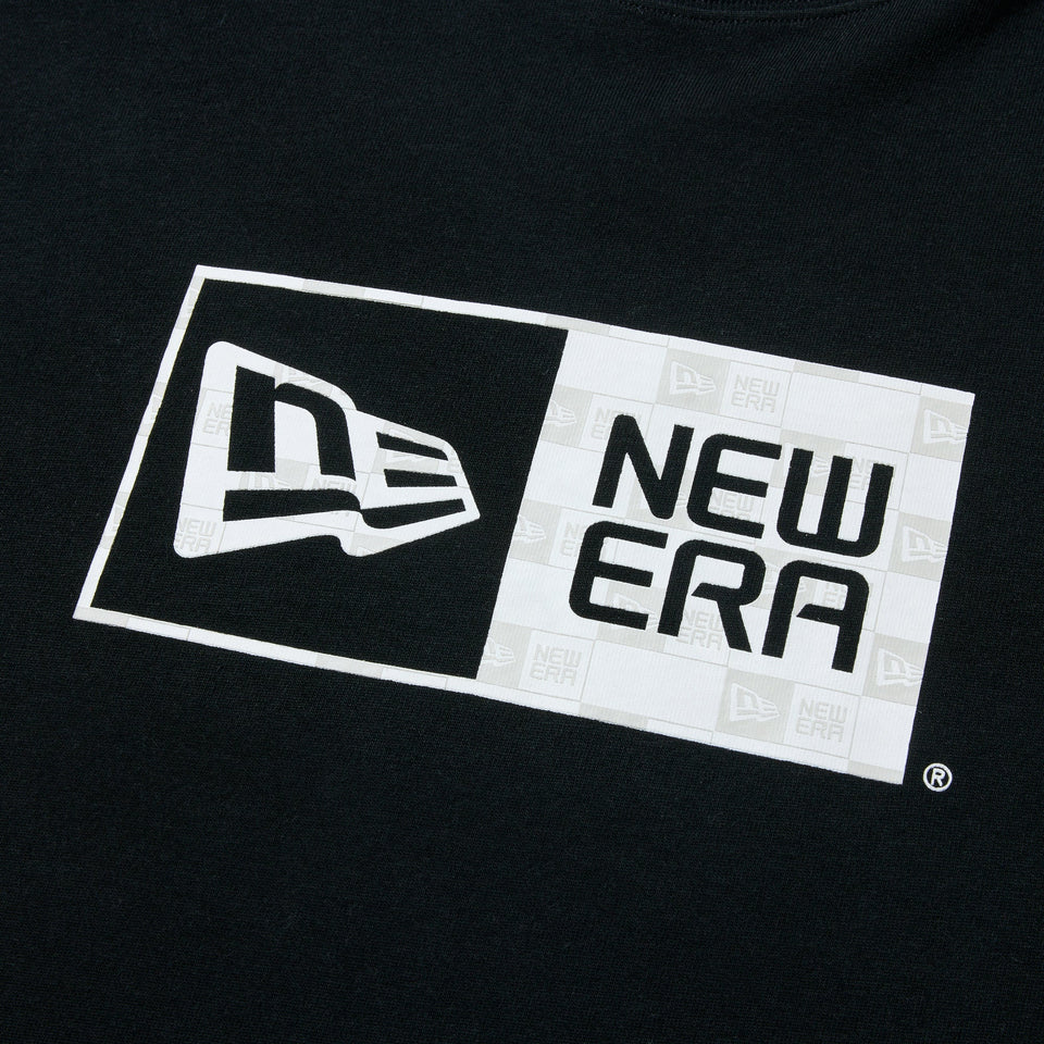長袖 コットン Tシャツ Box Logo ボックスロゴ パターン ブラック レギュラーフィット - 14324723 - S | NEW ERA ニューエラ公式オンラインストア