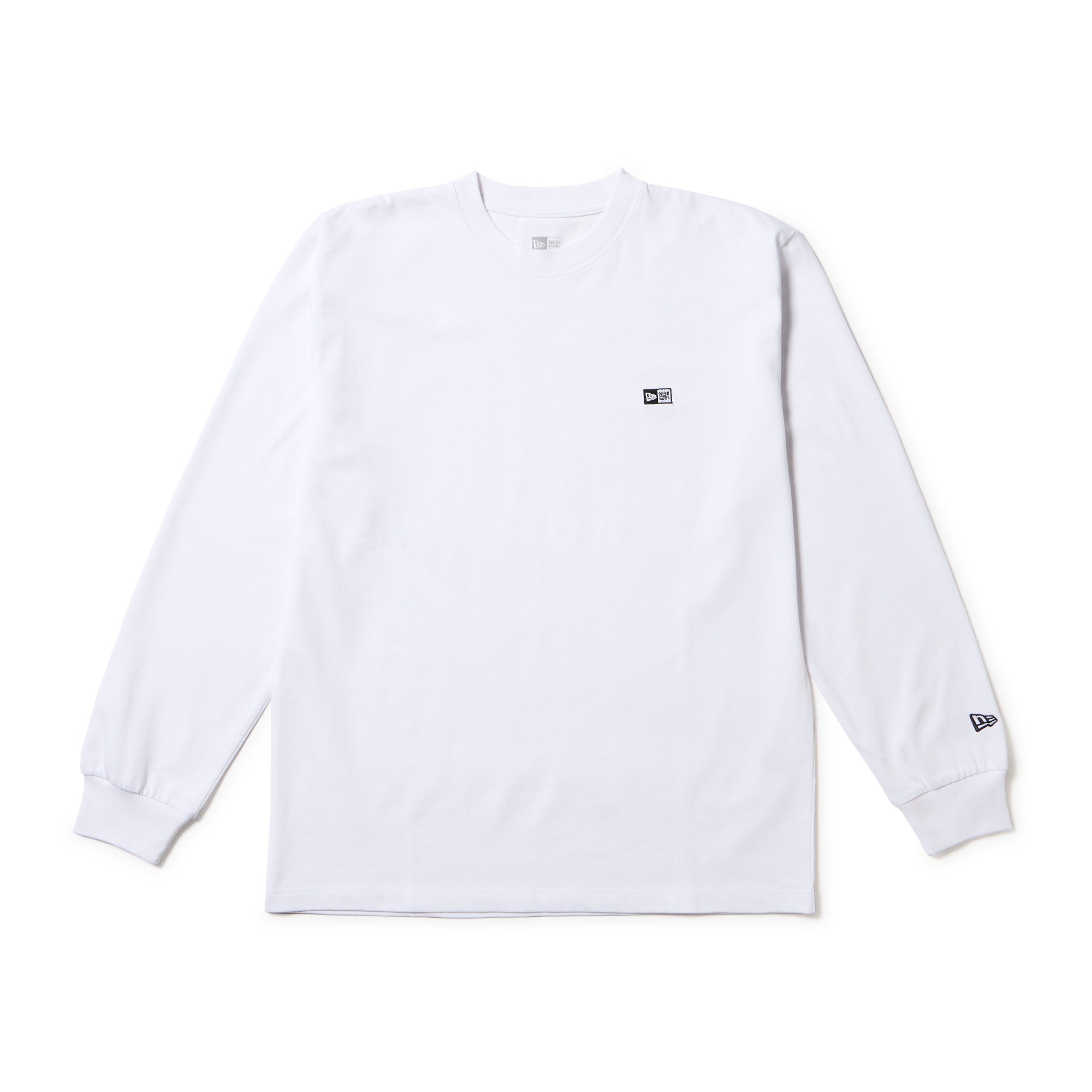 長袖 コットン Tシャツ Box Logo ボックスロゴ ホワイト