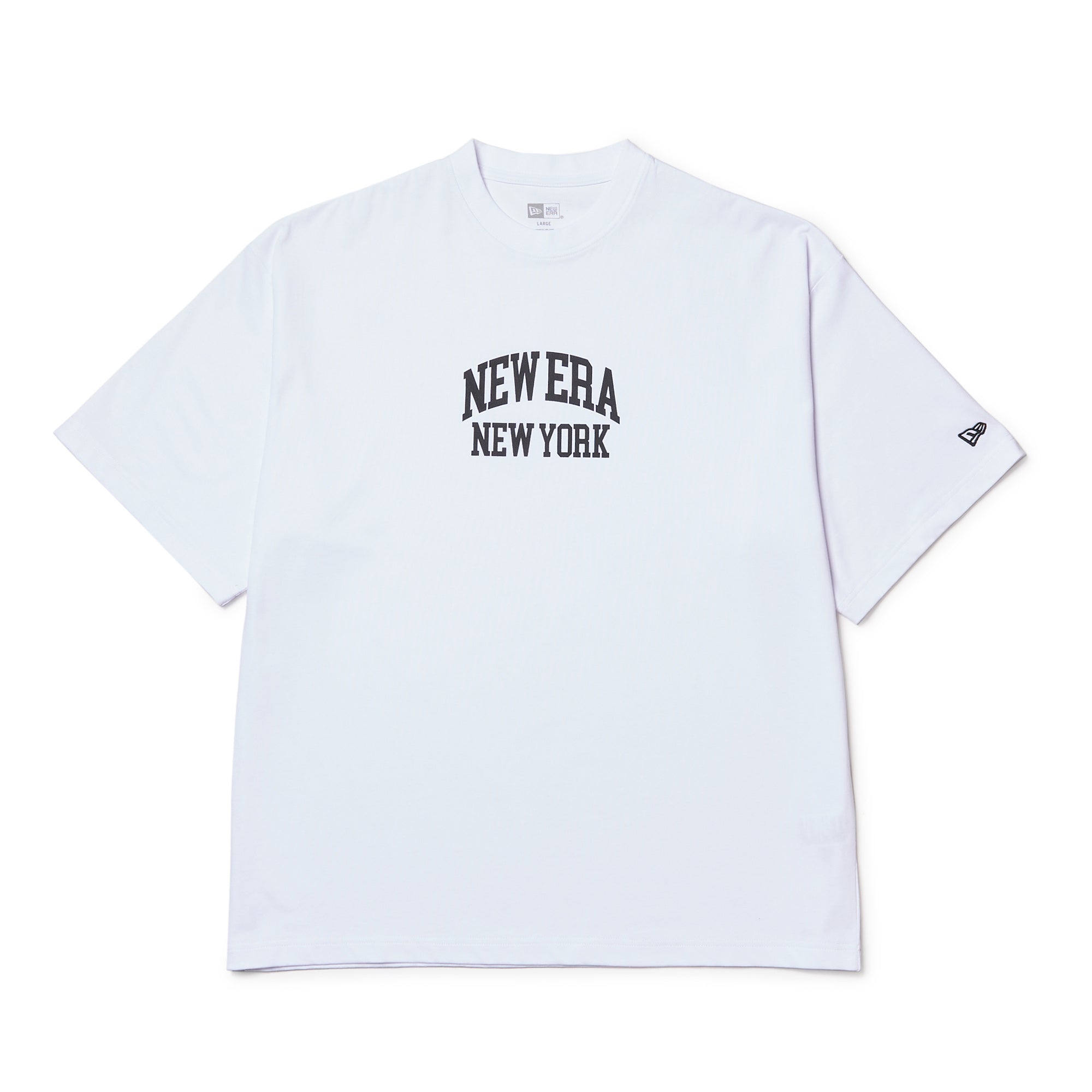 半袖 オーバーサイズド コットン Tシャツ Collar Logo ブラック