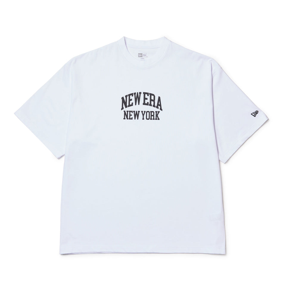 半袖 オーバーサイズド コットン Tシャツ Classic College ホワイト - 14410079 - S | NEW ERA ニューエラ公式オンラインストア