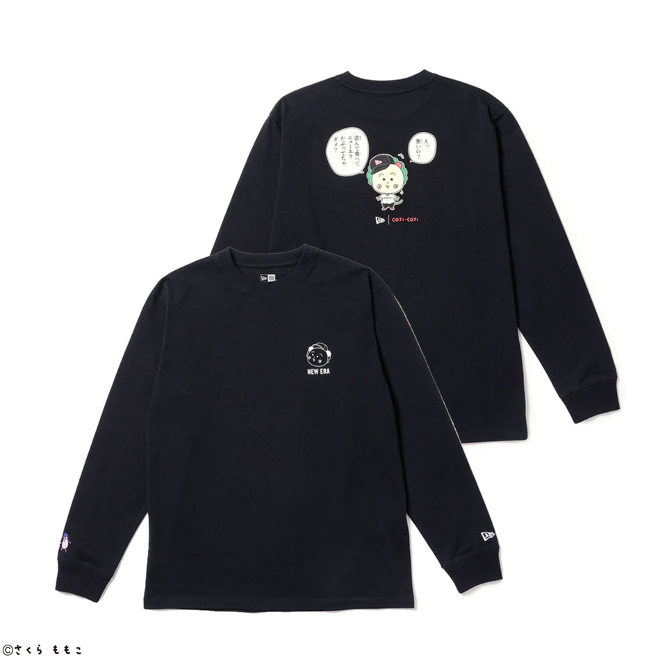 長袖 コットン Tシャツ コジコジ COJI - COJI ブラック レギュラーフィット - 14693223 - S | NEW ERA ニューエラ公式オンラインストア