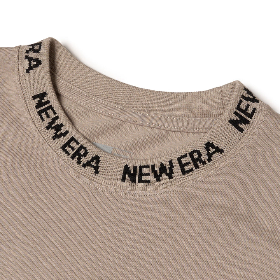 半袖 オーバーサイズド コットン Tシャツ Collar Logo ローズ