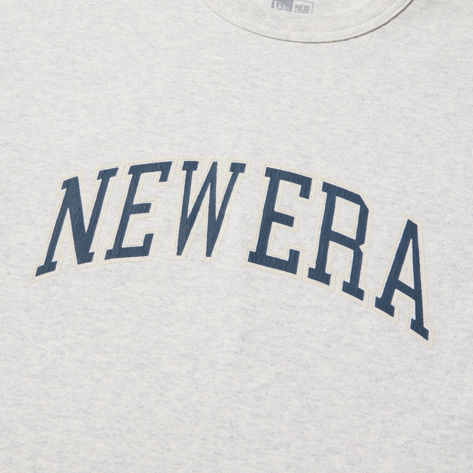 長袖 オーバーサイズド ヘビーウェイト コットン Tシャツ College Logo ライトグレー - 14682687 - S | NEW ERA ニューエラ公式オンラインストア