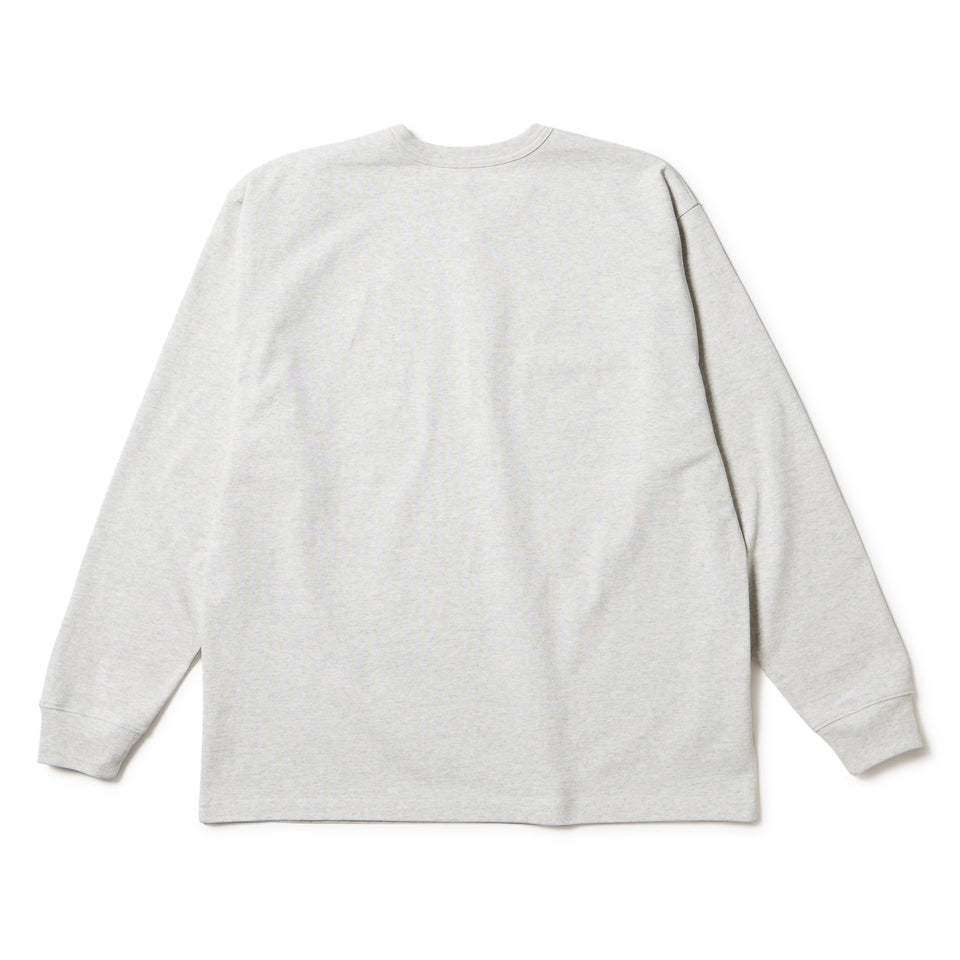 長袖 オーバーサイズド ヘビーウェイト コットン Tシャツ College Logo ライトグレー - 14682687 - S | NEW ERA ニューエラ公式オンラインストア