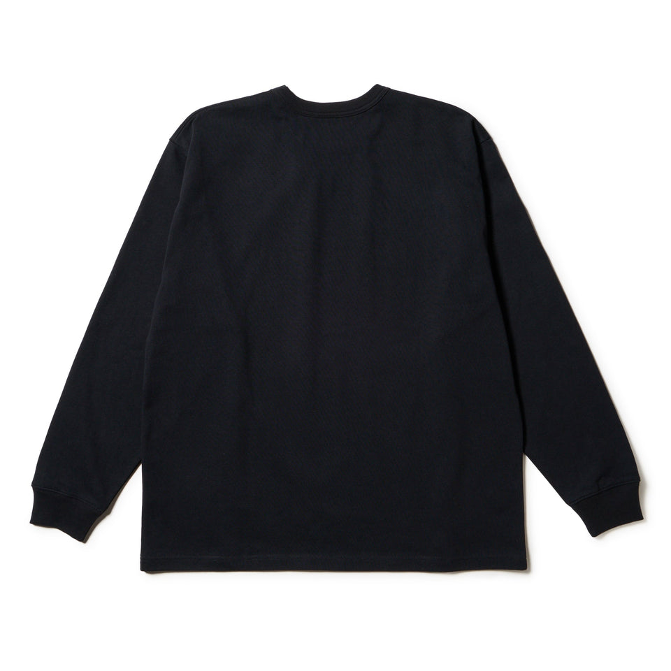 長袖 オーバーサイズド ヘビーウェイト コットン Tシャツ College Logo ブラック - 14682688 - S | NEW ERA ニューエラ公式オンラインストア