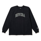 長袖 オーバーサイズド ヘビーウェイト コットン Tシャツ College Logo ブラック - 14682688 - S | NEW ERA ニューエラ公式オンラインストア
