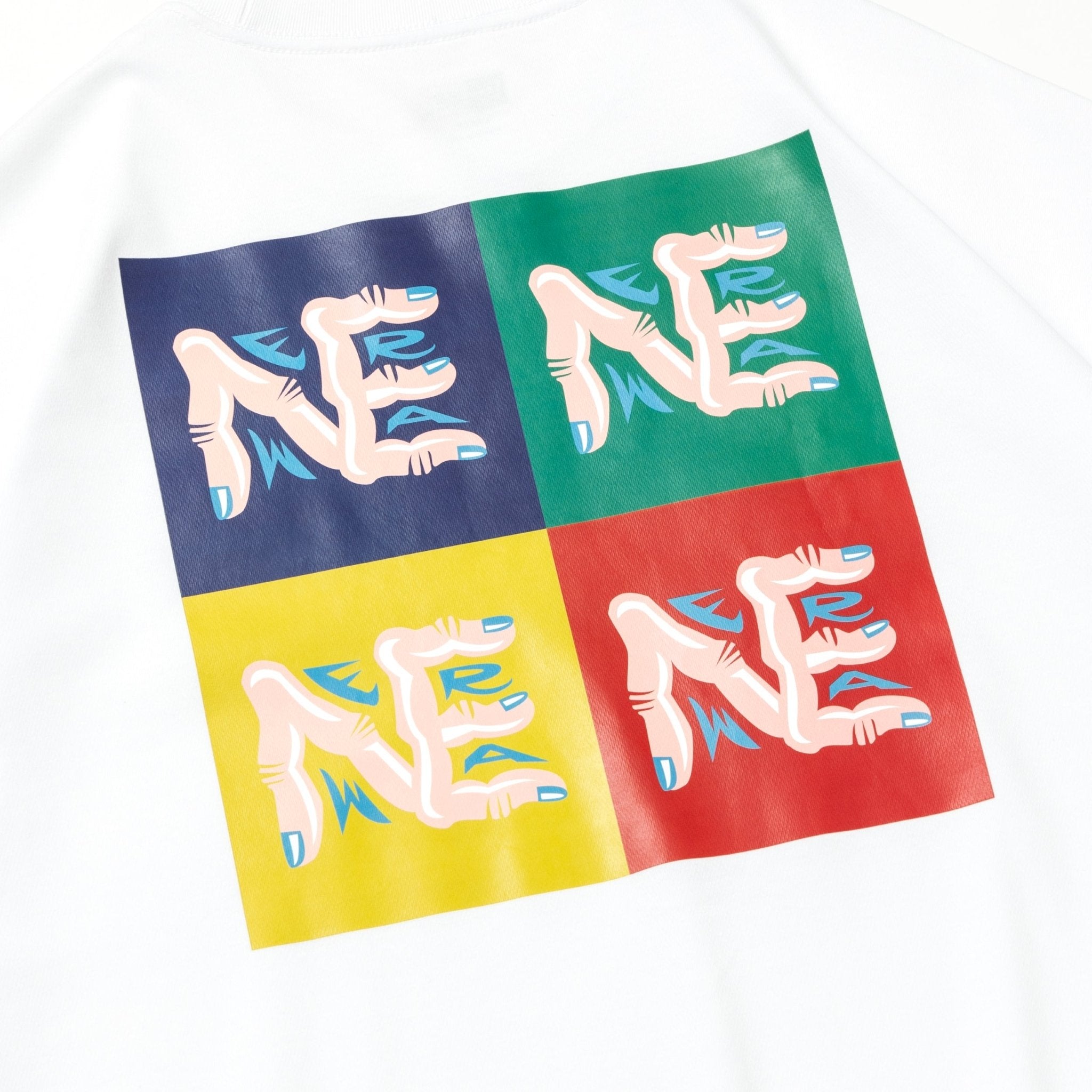 半袖 オーバーサイズド パフォーマンス Tシャツ くっきー！ COOKIE！ NEロゴ ホワイト 7