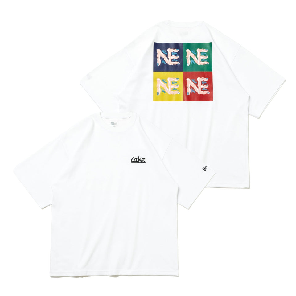 半袖 オーバーサイズド パフォーマンス Tシャツ くっきー！ COOKIE！ NEロゴ ホワイト - 14380803 - S | NEW ERA ニューエラ公式オンラインストア