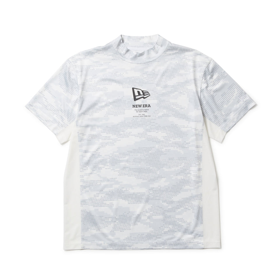 【ゴルフ】半袖 ミッドネック 鹿の子 Tシャツ Digital Camo ホワイト - 14391500 - S | NEW ERA ニューエラ公式オンラインストア