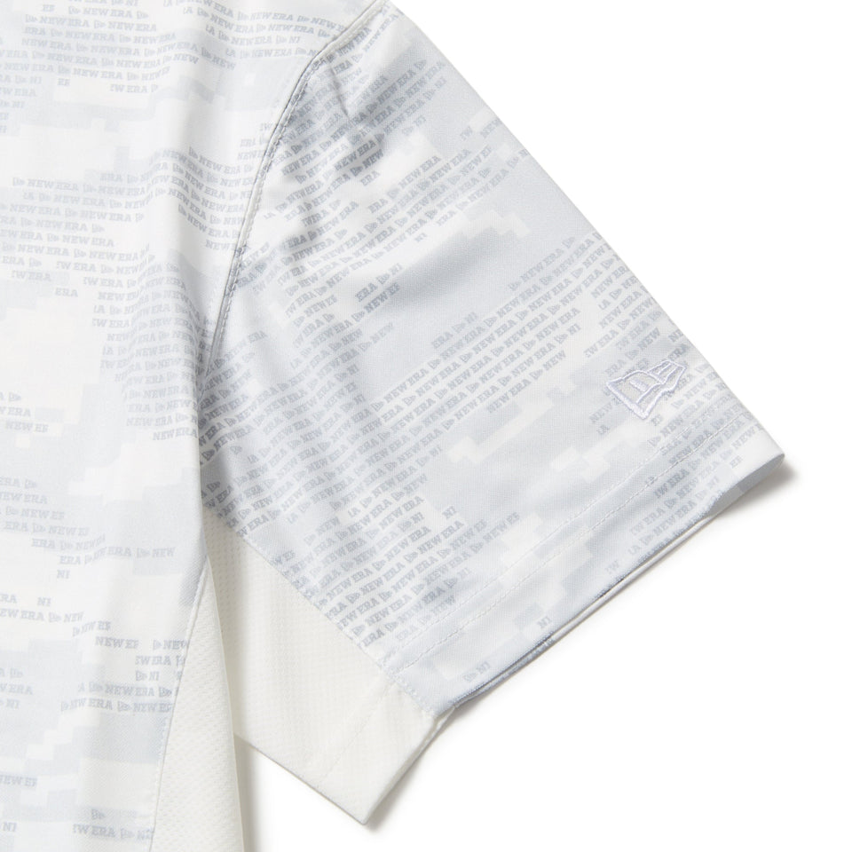 【ゴルフ】半袖 ミッドネック 鹿の子 Tシャツ Digital Camo ホワイト - 14391500 - S | NEW ERA ニューエラ公式オンラインストア