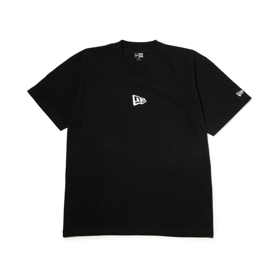 半袖 コットン Tシャツ Flag Logo Mini ブラック レギュラー