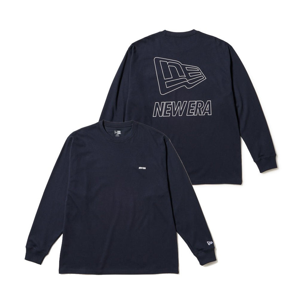 長袖 オーバーサイズド パフォーマンス Tシャツ Flag & Wordmark