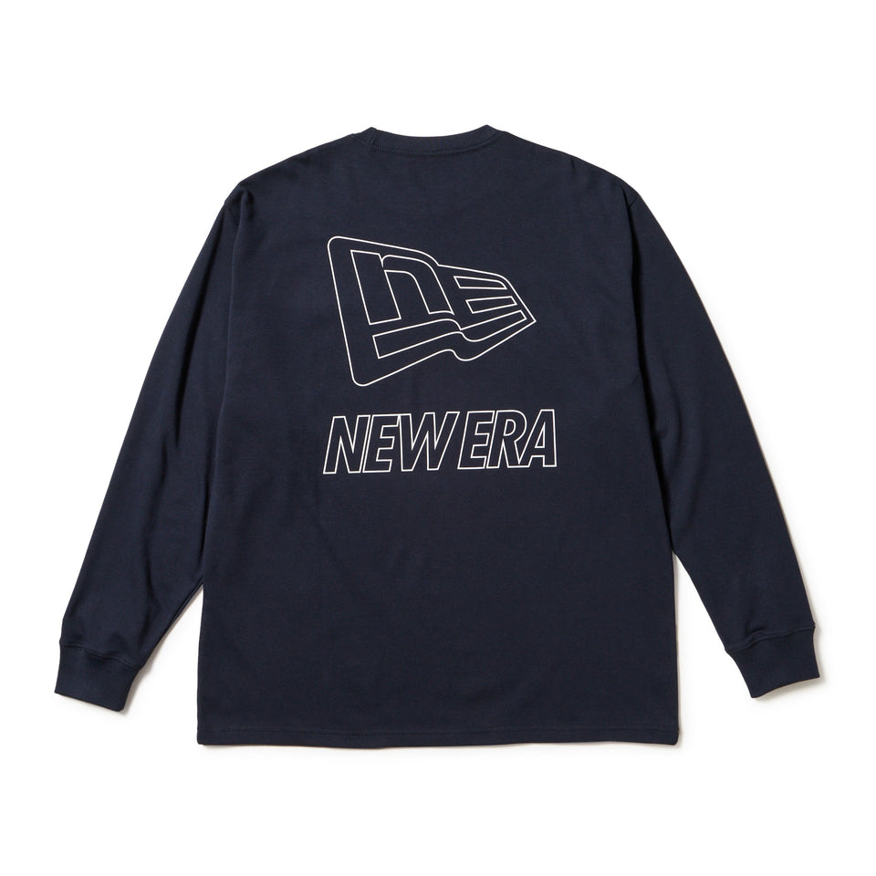 長袖 オーバーサイズド パフォーマンス Tシャツ Flag & Wordmark